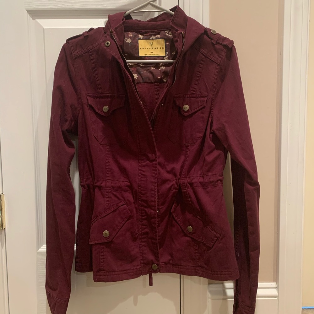 SOLD NWOT Aeropostale Maroon Jacket - Picture 3 of 8